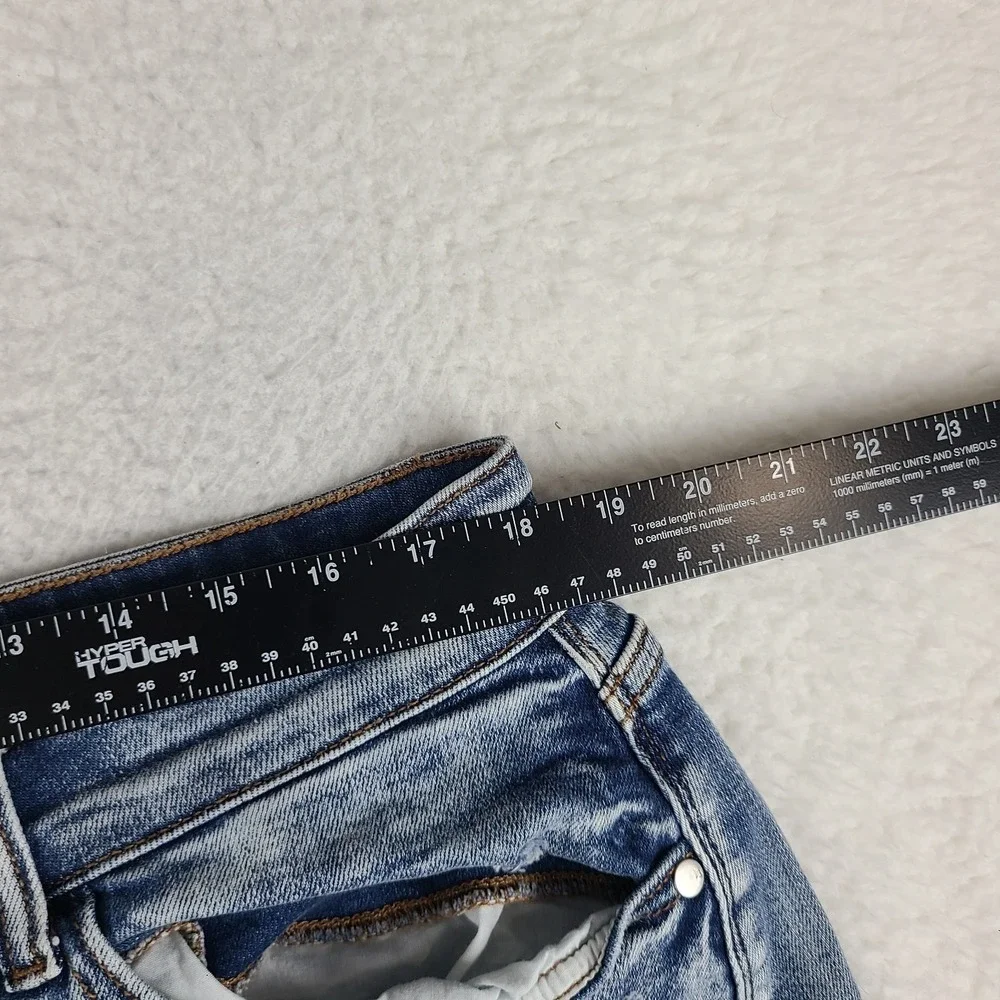 Judy Blue Jean Shorts Womens 3XL Distress Fray 5